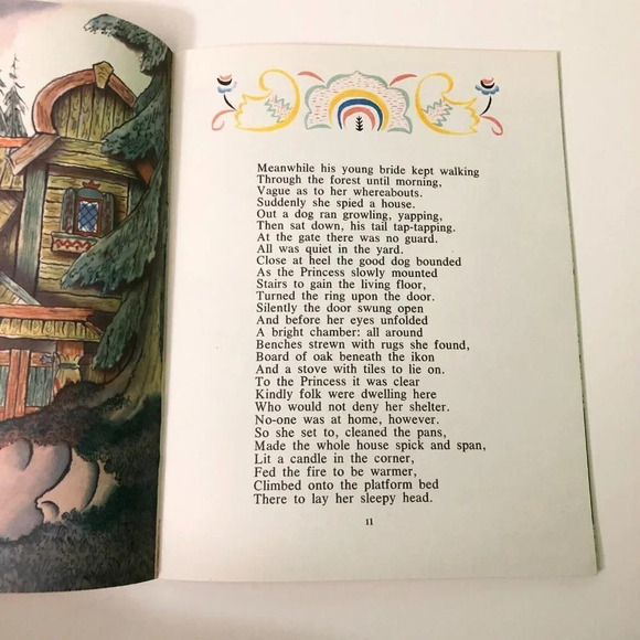 Vtg 1973 A Pushkin The Tale of the Dead Princess and Seven Knights Konashevich - Picture 10 of 14